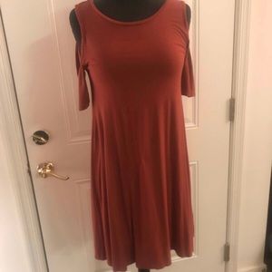 Cold shoulder dress